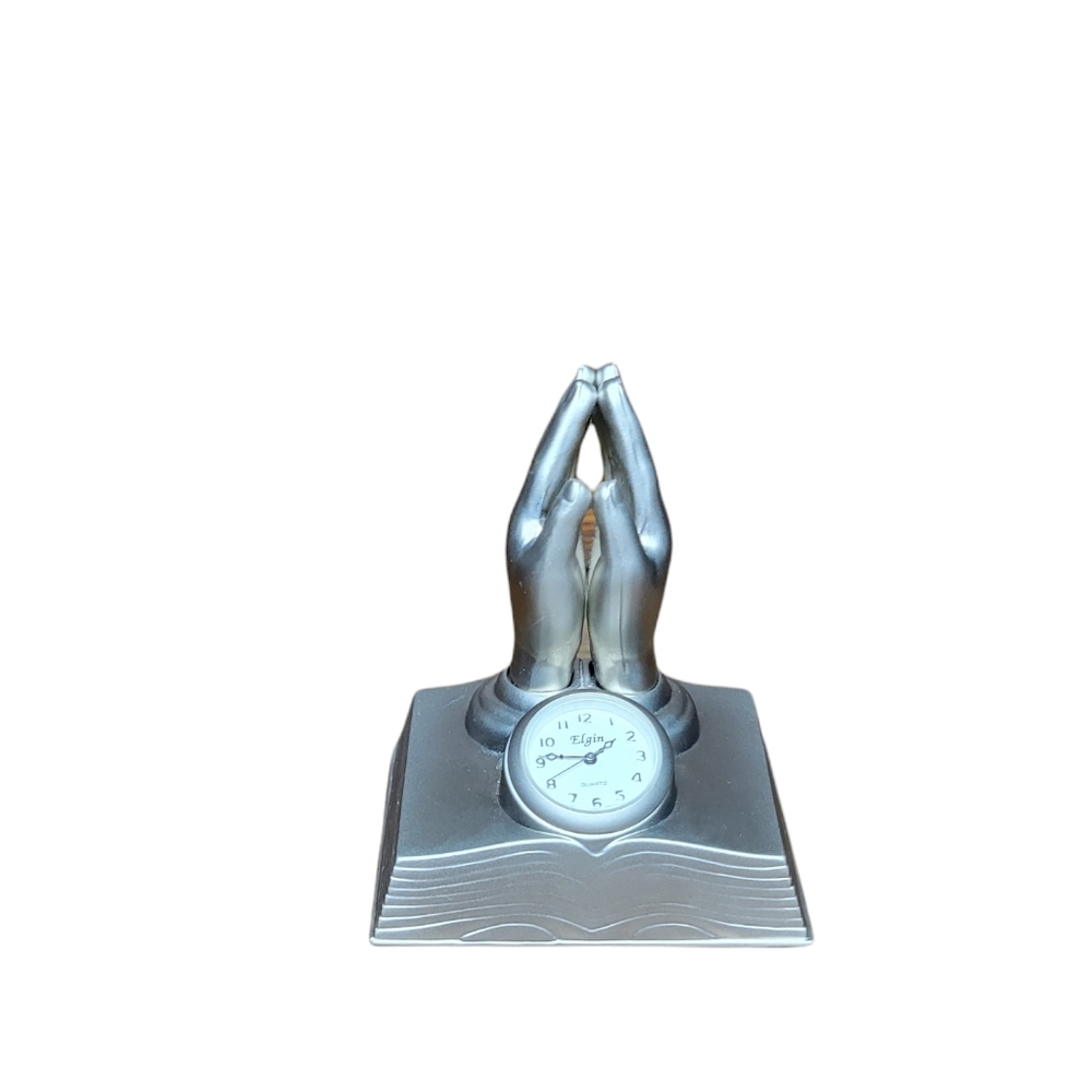 Praying hands clock
